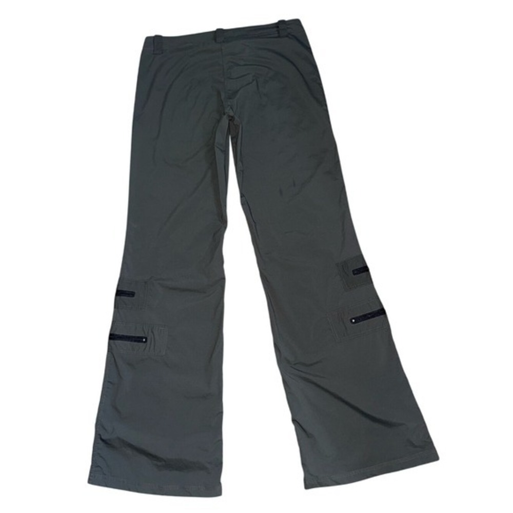 ANATOMIE Wide Leg Cargo Travel Pants Olive Green Stretch Women's | Sz L